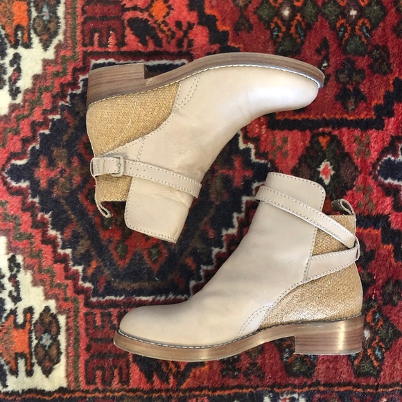 Tan Leather Acne 'Clover' Ankle-Boots - Picture 3 of 11